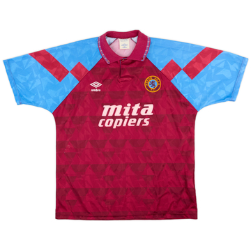 1990-92 Aston Villa Home Shirt - 8/10 - (L)
