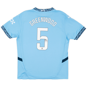 2024-25 Manchester City Women's Home Shirt Greenwood #5 (Unisex Fit)