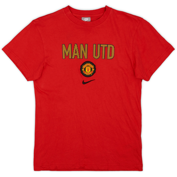 2009-10 Manchester United Nike Cotton Tee - 9/10 - (XL.Boys)
