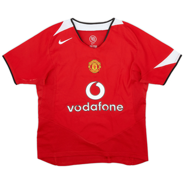 2004-06 Manchester United Home Shirt - 8/10 - (Women's XS)