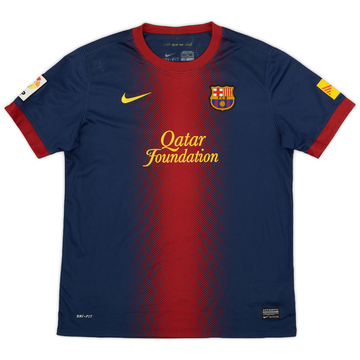 2012-13 Barcelona Home Shirt - 8/10 - (XL.Boys)