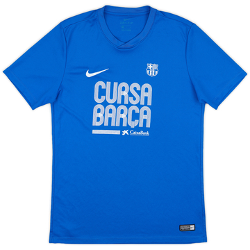 2017-18 Barcelona Nike 'Cursa Barca' Training Shirt - 8/10 - (M)