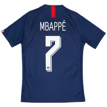 2019-20 Paris Saint-Germain Home Shirt Mbappe #7 - 6/10 - (S)