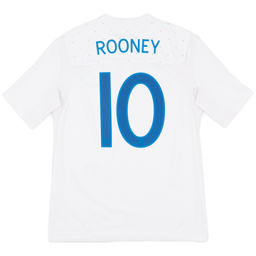 2010-11 England Home Shirt Rooney #10 - 7/10 - (M)