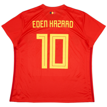2018-19 Belgium Home Shirt Eden Hazard #10 (Women's XXL)