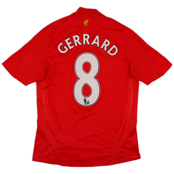 2008-10 Liverpool Home Shirt Gerrard #8 - 5/10 - (S)