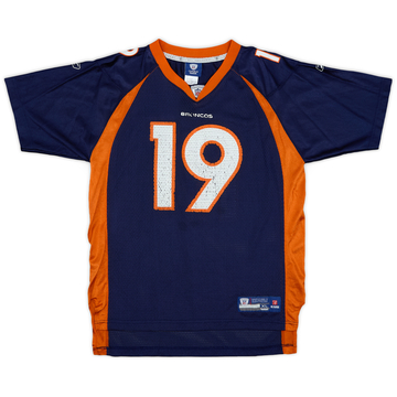 2008-11 Denver Broncos Royal #19 Reebok On Field Home Jersey - 6/10 - (XL.Boys)
