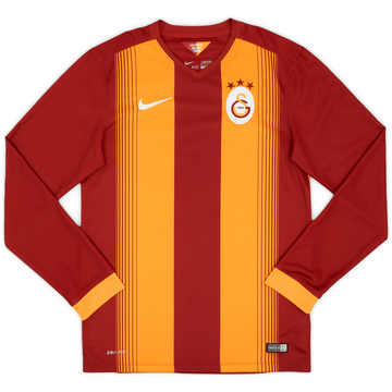 2014-15 Galatasaray Home L/S Shirt - 9/10 - (S)