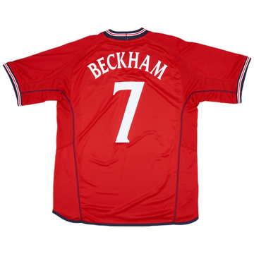 2002-04 England Away Shirt Beckham #7 (XL)