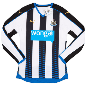 2015-16 Newcastle Player Issue ACTV Fit Home L/S Shirt (XL)