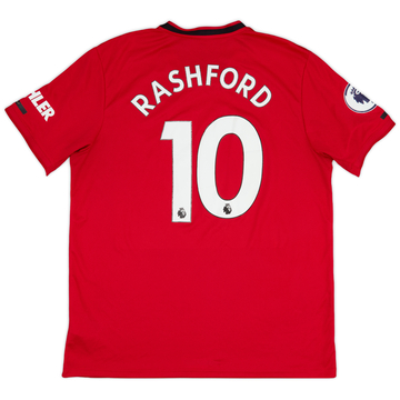2019-20 Manchester United Home Shirt Rashford #10 - 5/10 - (XL)