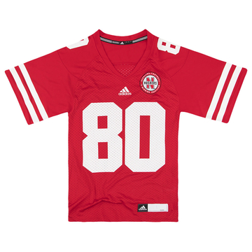 2010-14 Nebraska Cornhuskers Bell #80 adidas Jersey (Home) S