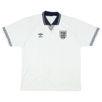 1990-92 England Home Shirt - 6/10 - (L)