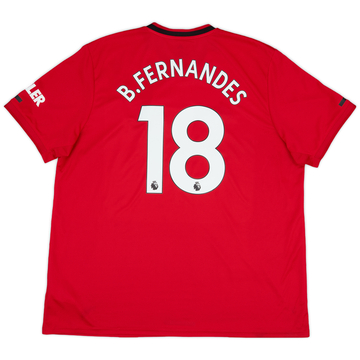 2019-20 Manchester United Home Shirt B.Fernandes #18 - 8/10 - (XXL)