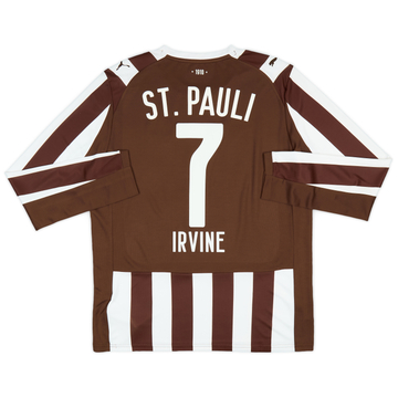 2025-26 St Pauli Home L/S Shirt Irvine #7