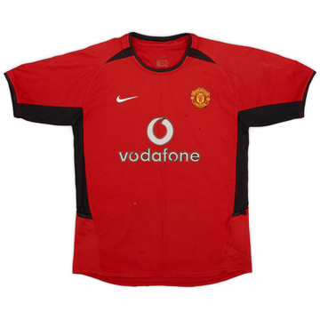2002-04 Manchester United Home Shirt - 7/10 - (M.Boys)