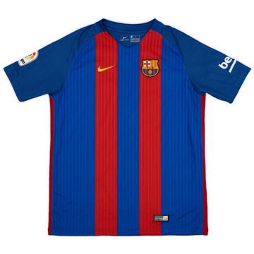 2016-17 Barcelona Home Shirt - 9/10 - (XL.Boys)
