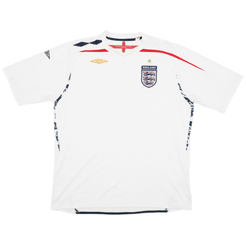 2007-09 England Home Shirt - 5/10 - (XXL)