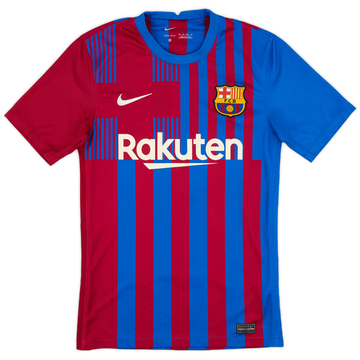 2021-22 Barcelona Home Shirt - 8/10 - (XS)