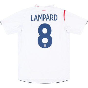 2005-07 England Home Shirt Lampard #8VS