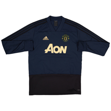 2018-19 Manchester United adidas Sweat Top - 8/10 - (M)