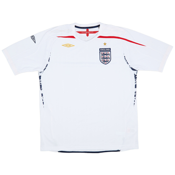 2007-09 England Home Shirt - 5/10 - (XL)