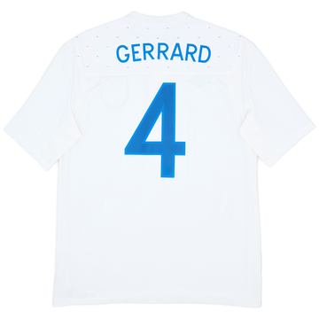 2010-11 England Home Shirt Gerrard #4 - 7/10 - (L)