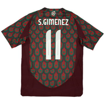 2024-25 Mexico Authentic Home Shirt S.Gimenez #11