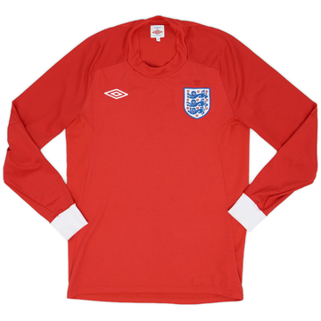 2010-11 England Away L/S Shirt - 9/10 - (M)