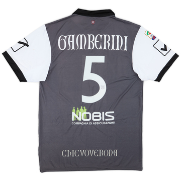 2014-15 Chievo Verona Match Issue Away Shirt Gamberini #5