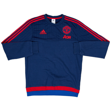 2015-16 Manchester United adidas Sweat Top - 7/10 - (M)