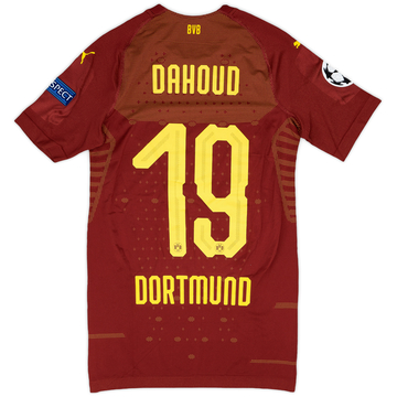 2018-19 Borussia Dortmund Player Issue Champions League Third Shirt Dahoud #19