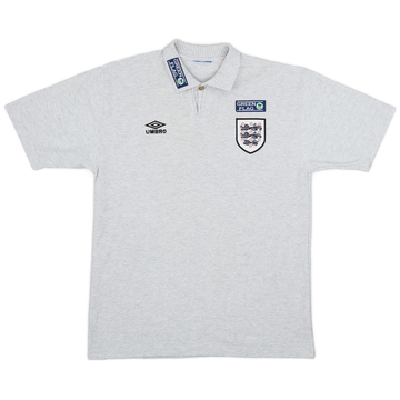 1990s England Umbro Polo Shirt - 8/10 - (XL)