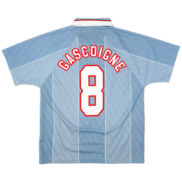 1996-97 England Away Shirt Gascoigne #8 - 6/10 - (L)