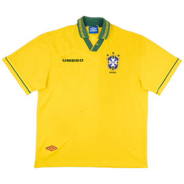 1993-94 Brazil Home Shirt - 6/10 - (XL)