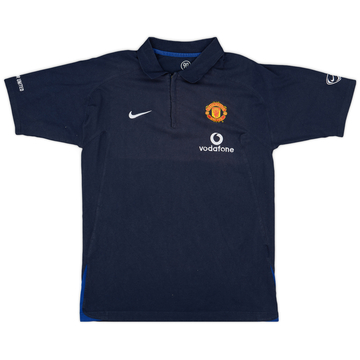 2005-06 Manchester United Nike 1/4 Zip Polo Shirt - 6/10 - (M)
