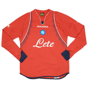 2007-08 Napoli Away L/S Shirt - 6/10 - (XL.Boys)