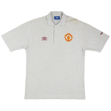 1996-97 Manchester United Umbro Polo Shirt - 9/10 - (M)