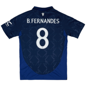 2024-25 Manchester United Away Shirt B.Fernandes #8 (KIDS)