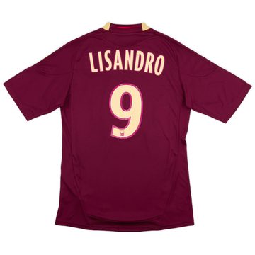 2010-11 Lyon Away Shirt Lisandro #9 - 8/10 - (S)