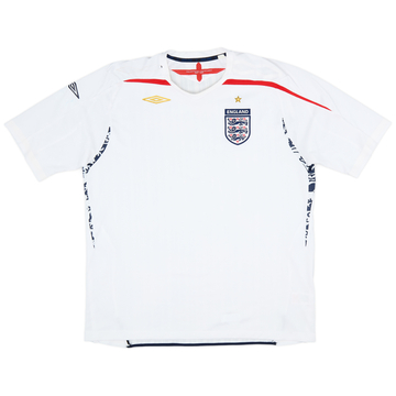 2007-09 England Home Shirt - 5/10 - (XXL)