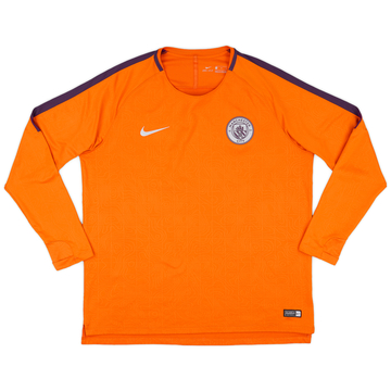 2018-19 Manchester City Nike Pre Match Training L/S Shirt - 9/10 - (XL)