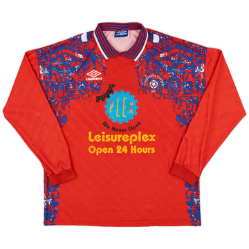 1990s Umbro Template L/S Shirt (Casement United) #5 - 8/10 - (XL)