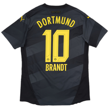 2024-25 Borussia Dortmund Authentic Away Shirt Brandt #10