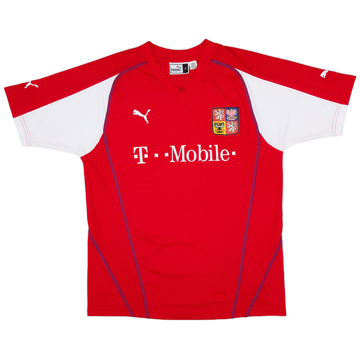 2004-05 Czech Republic Basic Home Shirt - 9/10 - (L)