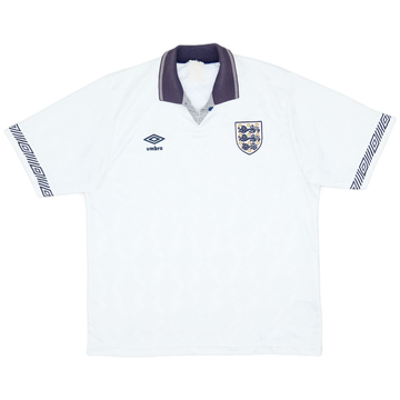 1990-92 England Home Shirt - 9/10 - (L)