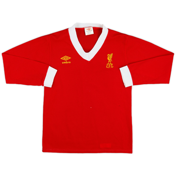 1976-79 Liverpool Home L/S Shirt - 6/10 - (S)