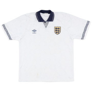 1990-92 England Home Shirt - 6/10 - (L)