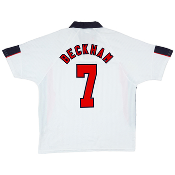 1997-99 England Home Shirt Beckham #7 - 6/10 - (XXL)