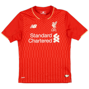 2015-16 Liverpool Home Shirt - 8/10 - (S.Boys)